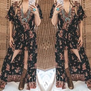 Floral maxi romper!